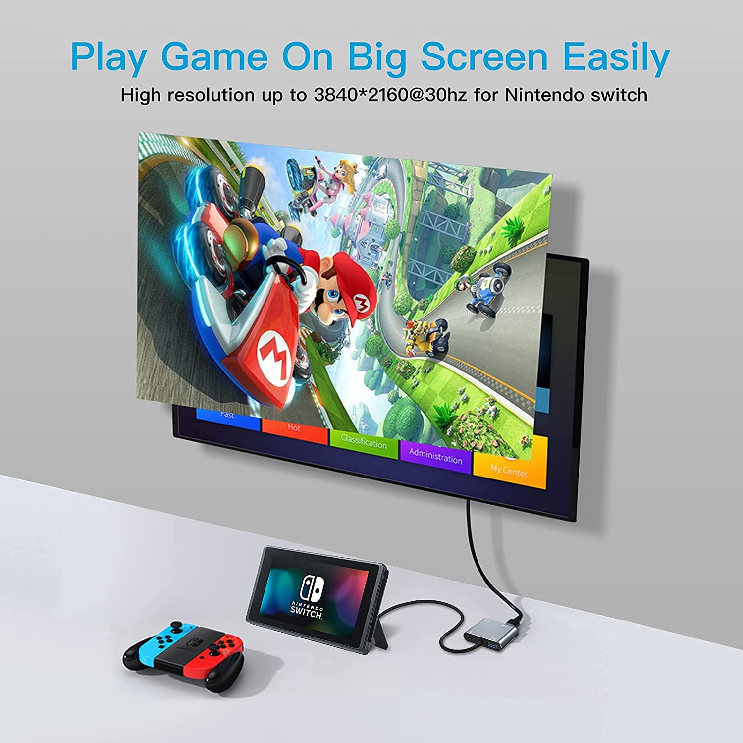 4 in 1 Type C to HDMI VGA USB3.0 Type C PD 05