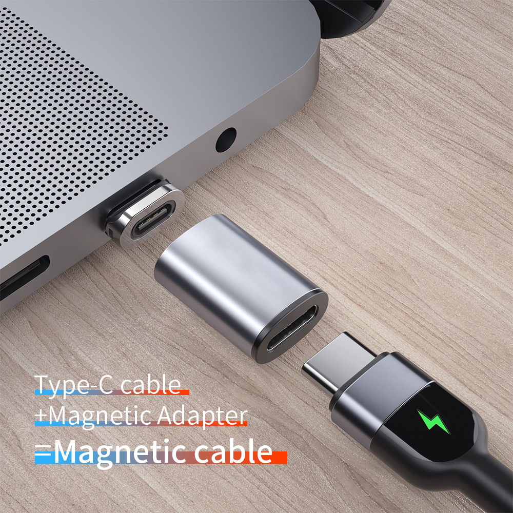 Detachable Magnetic Connector to USB C Adapter 02