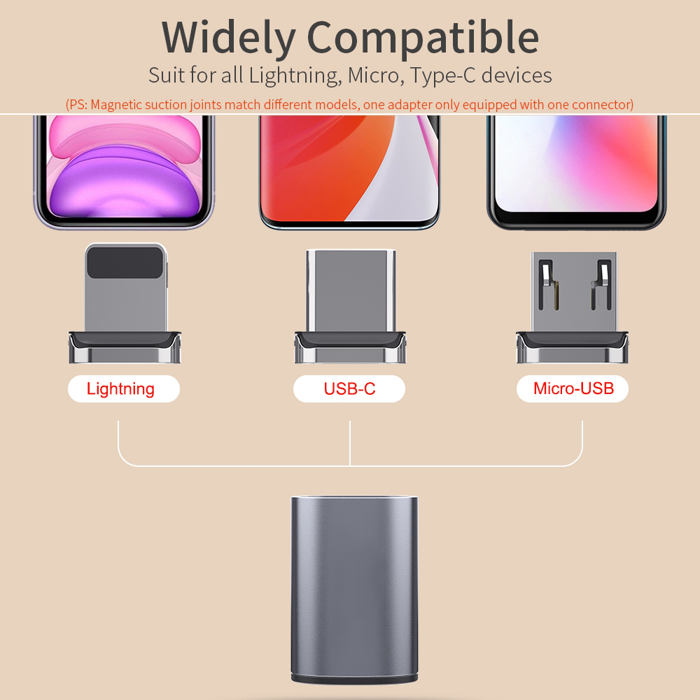 Detachable Magnetic Connector to USB C Adapter 04