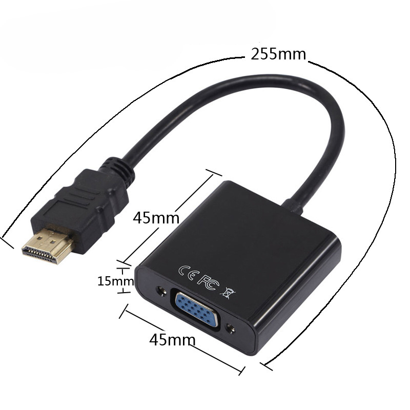 HDMI to VGA with Audio and Power Supply 06