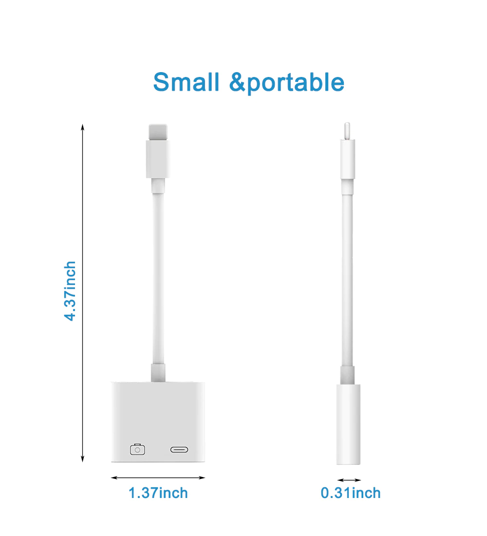 Lightning to USB 3 Camera Reader and Lighting Charging PD 02