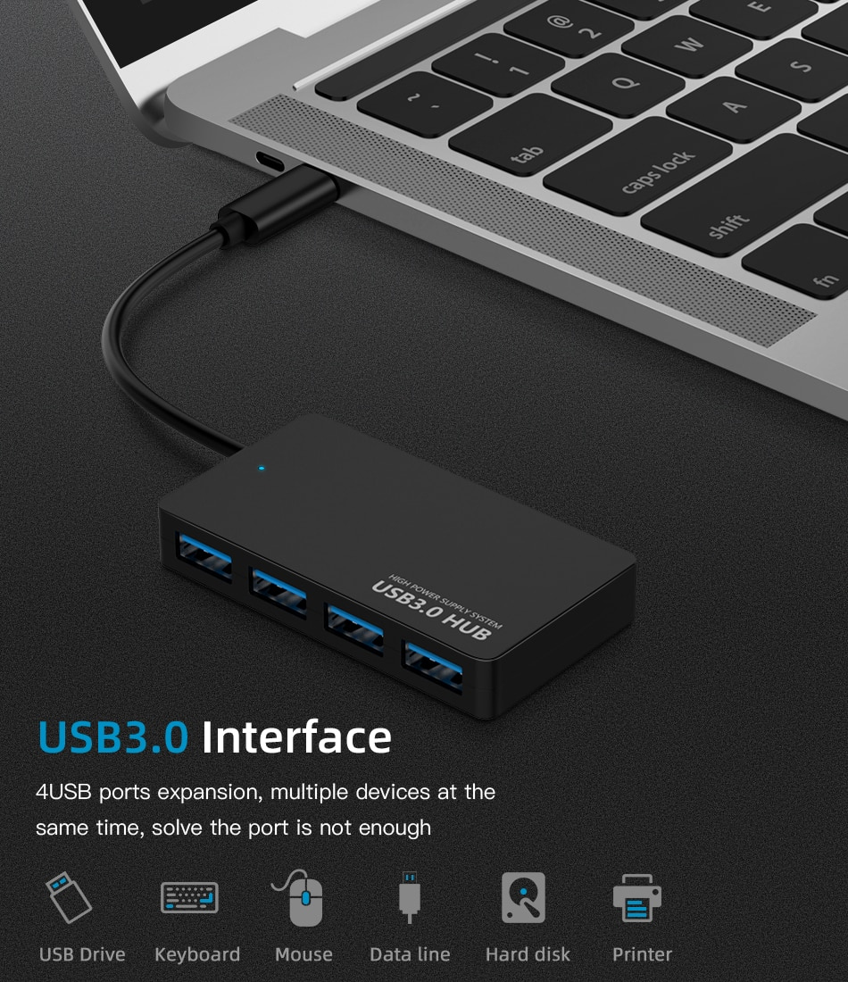 Type C to 4 USB 3.0 Ports 06