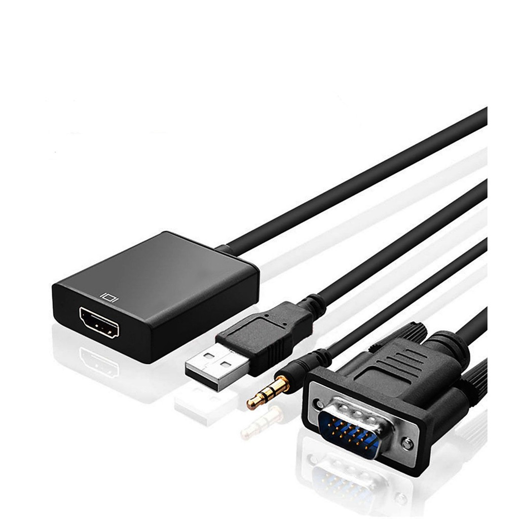 VGA with Audio to HDMI Cable Converter Adapter 02