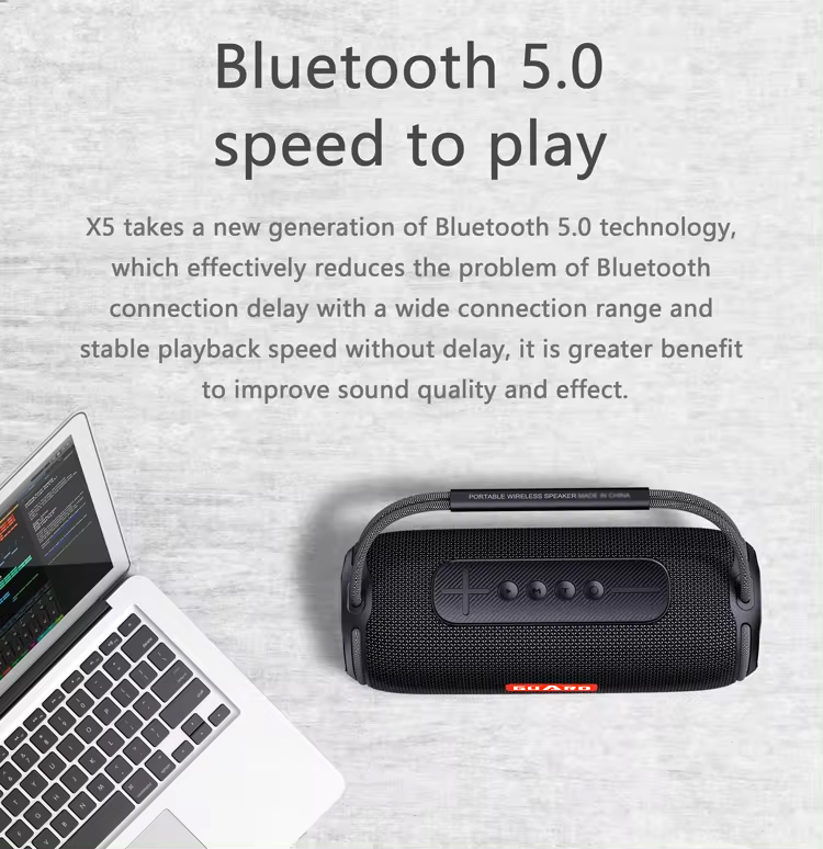 GUARD X5 Outdoor Wireless Bluetooth Portable Stereo Speaker 40W