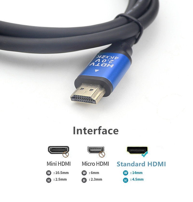 Câble HDMI rond 2.0 1,5m
