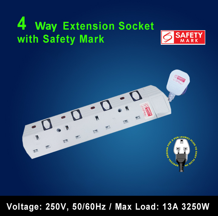 Sum Extension Socket 4 Way