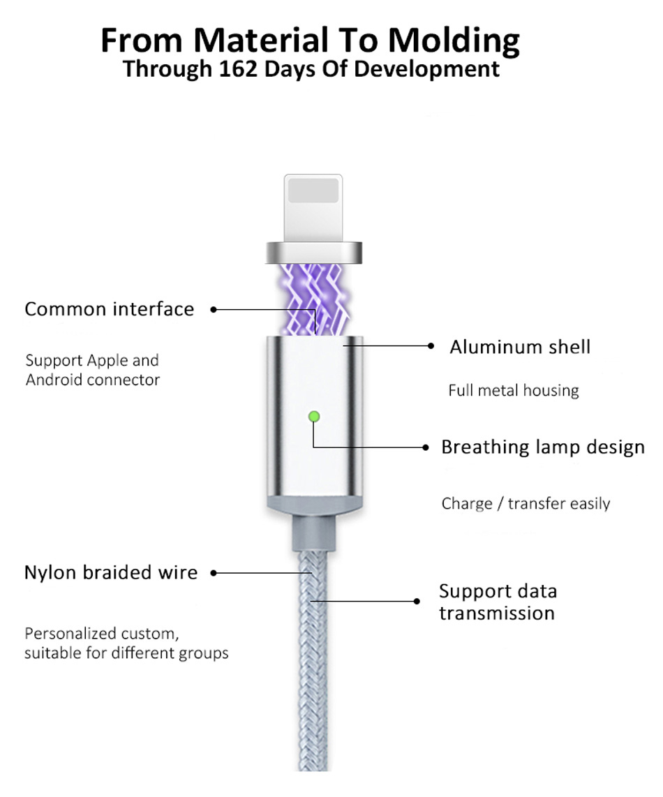 magnetic lightning charging cable 07