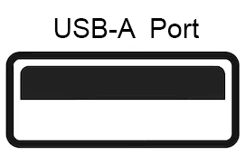 USB A Port Vector