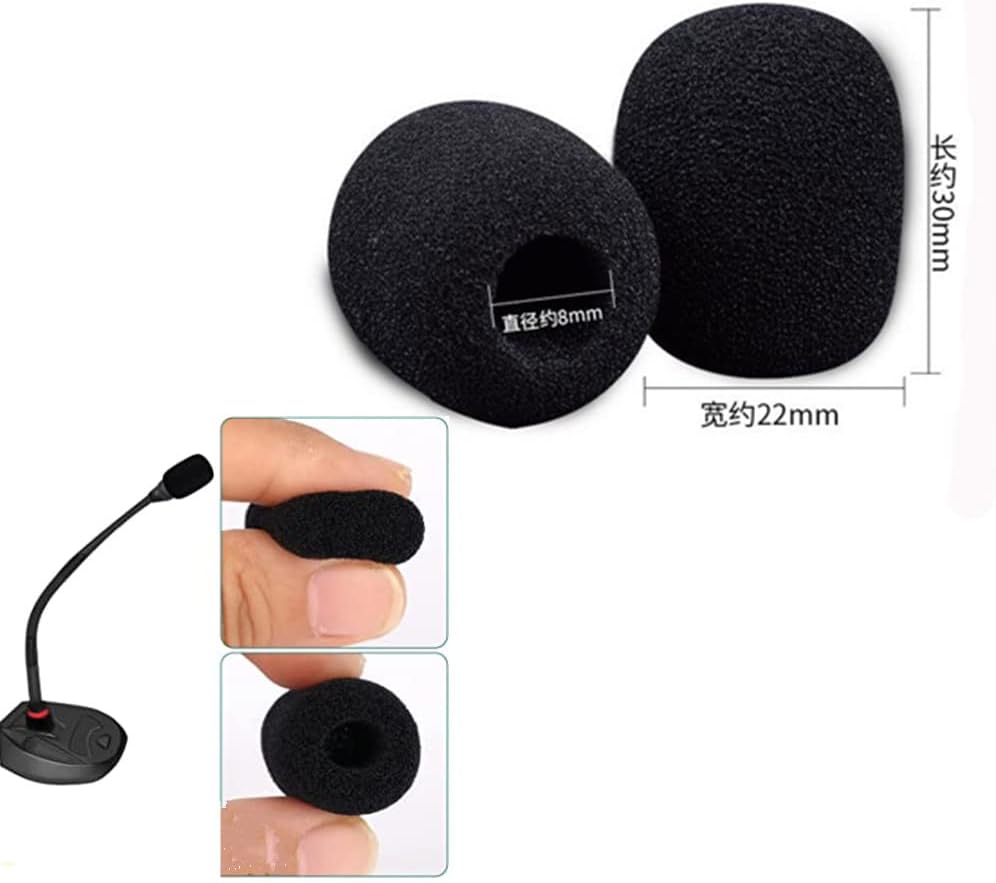 Foam Sponge Microphone Cover Cap for Headset Microphone 04