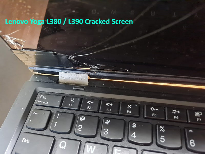 Lenovo Yoga L390 Cracked Screen 01