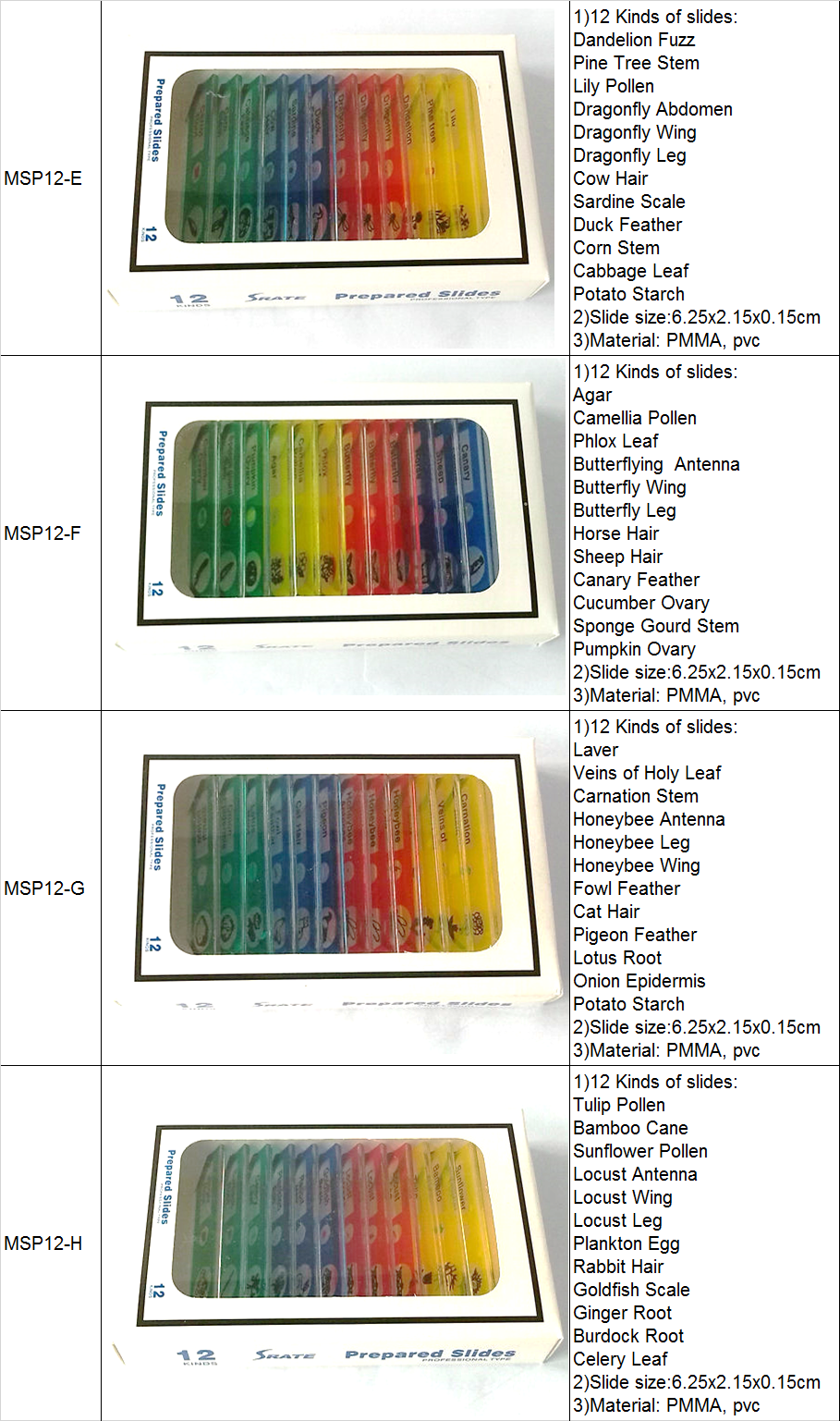 Plastic Prepared Slides Product2