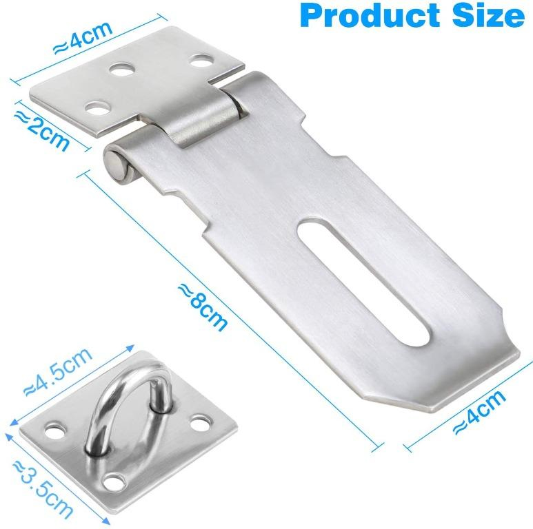 Heavy Duty Stainless Steel Padlock Hasp for Door Gate Lock Latch