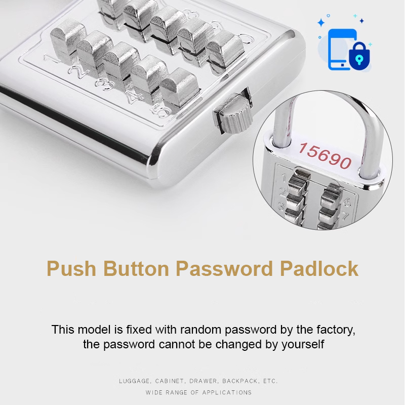 Push Button Password Padlock 04