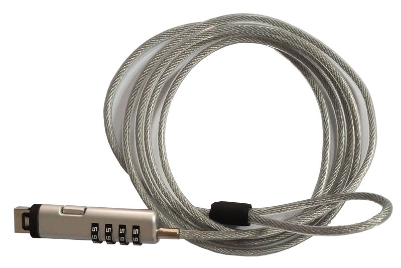 USB 4 Number Combo Cable Lock