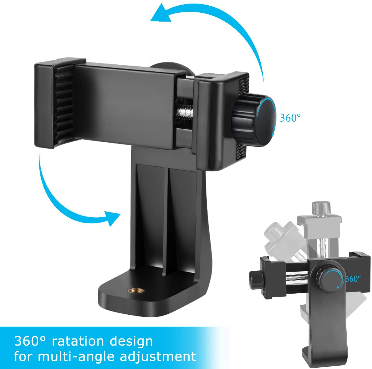 Universal Phone Clamp Holder Mount Attachment for Tripod 02