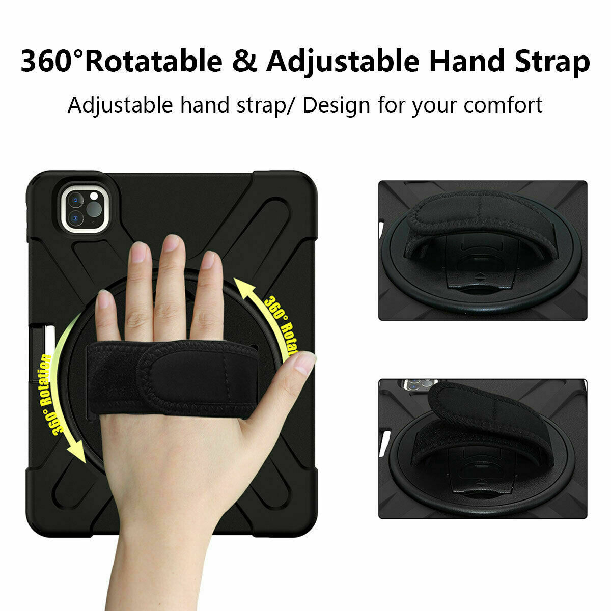 Armour Silicon Case with Kick Stand Body Sling Hand Grip Strap Pencil Holder 03