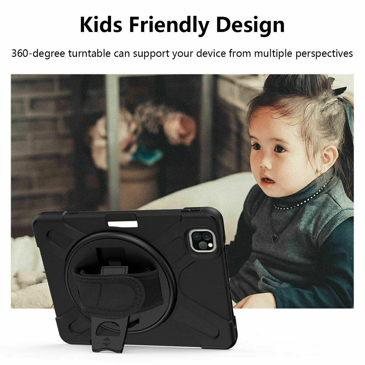 Armour Silicon Case with Kick Stand Body Sling Hand Grip Strap Pencil Holder 04