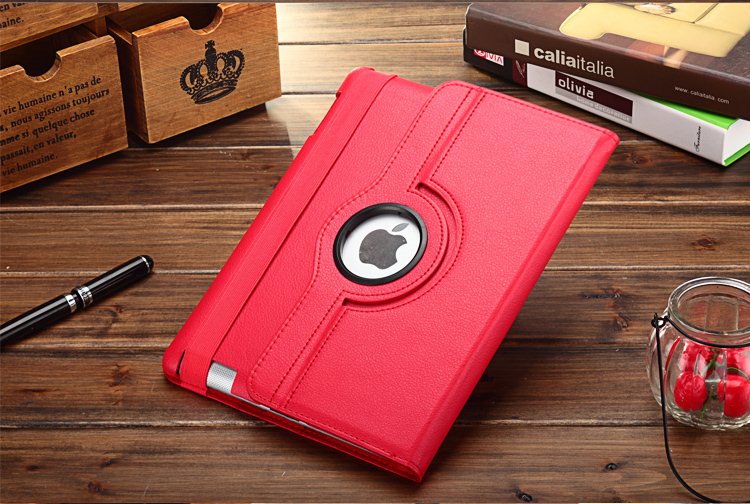 360 Degree Rotation Book Case Red 01