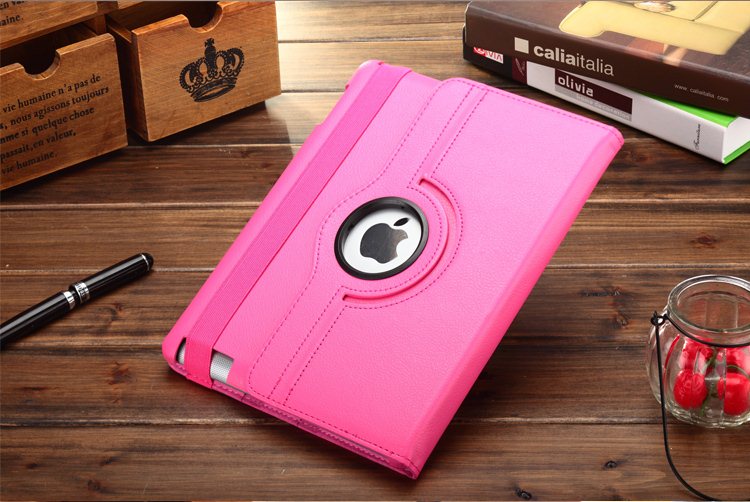 360 Degree Rotation Book Case Rose Pink 01