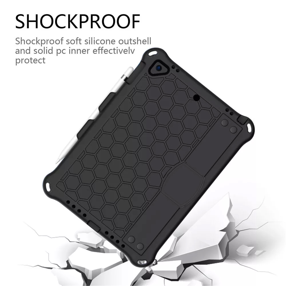 Shockproof Rugged Armour Silicon Case with Pencil Holder Body Sling and Hand Grip Holder 01