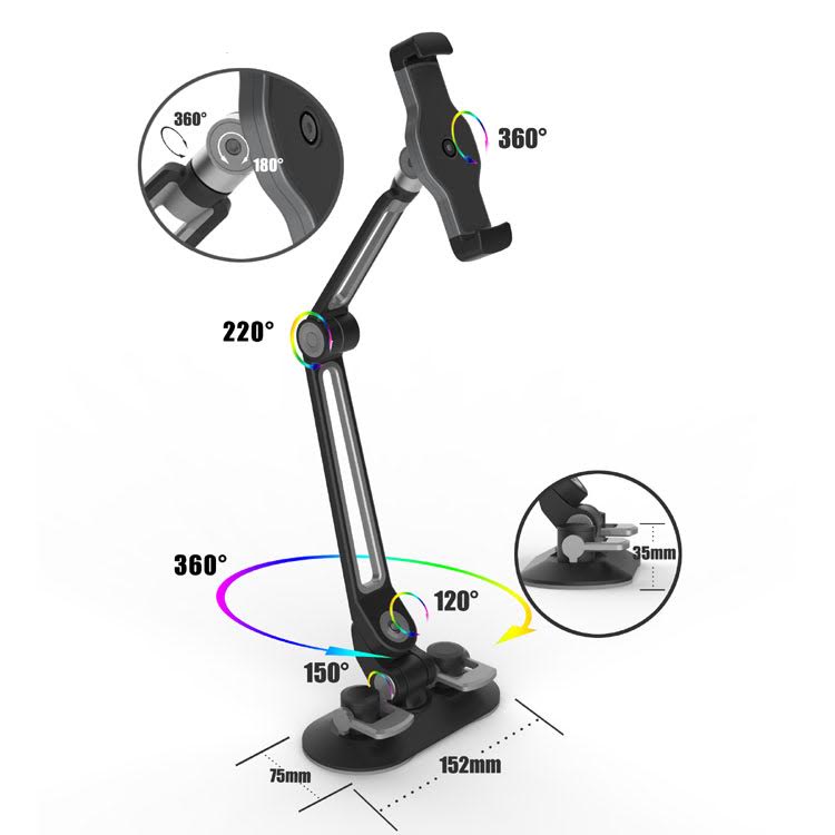 ipad visualiser stand suction 9